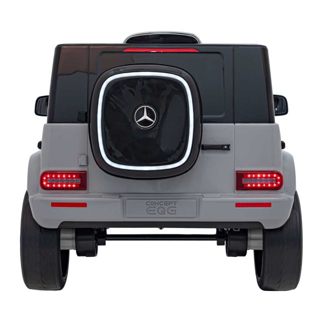 Детская аккумуляторная машинка Mercedes Benz EQG Серая