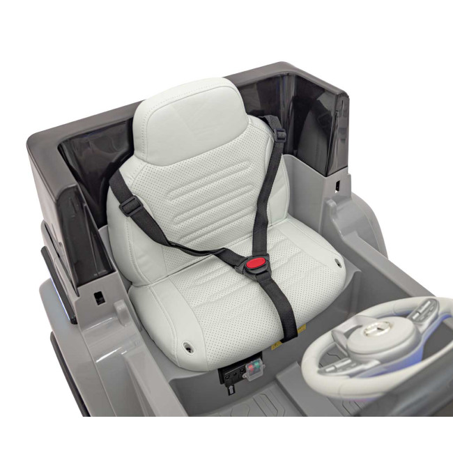 Детская аккумуляторная машинка Mercedes Benz EQG Серая