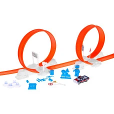 Детская экстремальная гоночная трасса 3+ Машинка с изменением цвета + 2 петли + пусковая установка