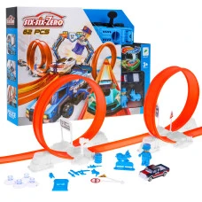 Детская экстремальная гоночная трасса 3+ Машинка с изменением цвета + 2 петли + пусковая установка