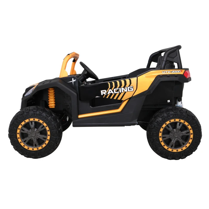 ATV Racing Баггі для 2 дітей Gold + 4x4 Drive + Пульт + Повільний старт + MP3 LED