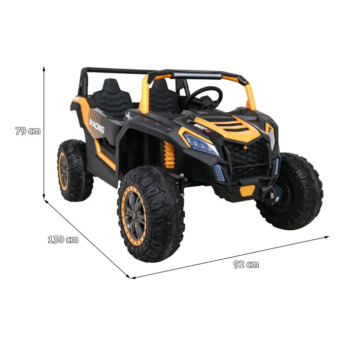 ATV Racing Баггі для 2 дітей Gold + 4x4 Drive + Пульт + Повільний старт + MP3 LED