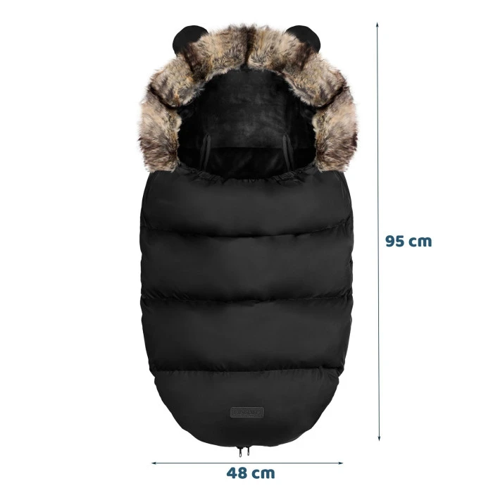 Конверт Elmi Ricokids для коляски та санок, чорний