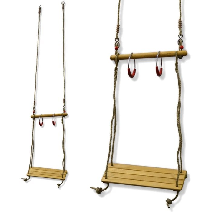 Гойдалка з обручами MASTER, 49 х 14,5 см - коричнева