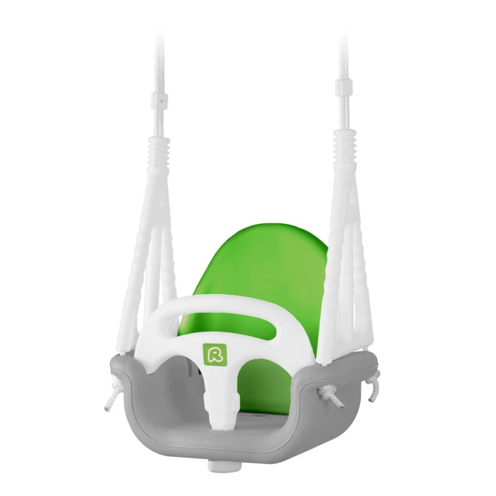 Гойдалка одномісна 3-в-1 Ricokids 130 х 162 см - сіро-зелена