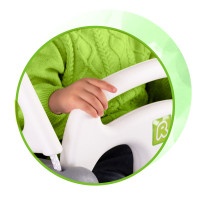 Гойдалка одномісна 3-в-1 Ricokids 130 х 162 см - сіро-зелена