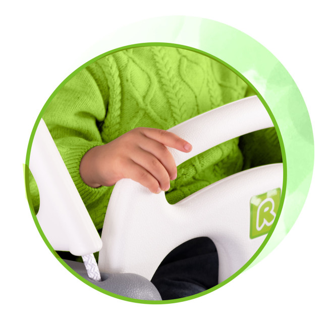 Качели одноместные 3-в-1 Ricokids 130 х 162 см - серо-зеленая