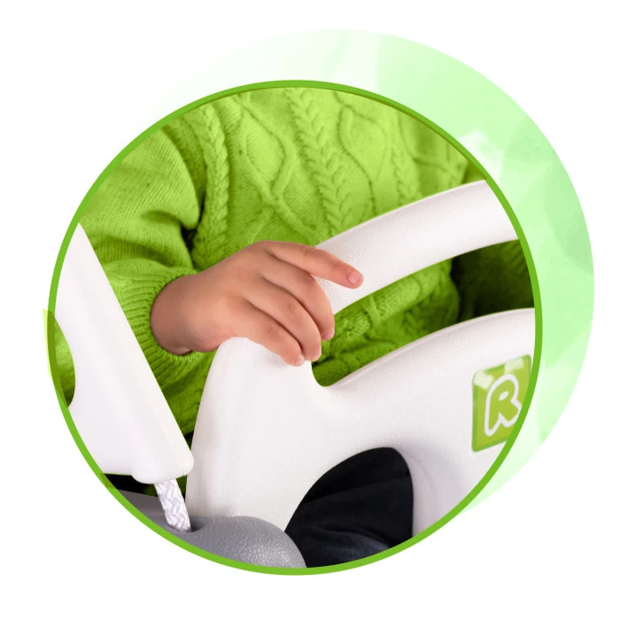 Гойдалка одномісна 3-в-1 Ricokids 130 х 162 см - сіро-зелена