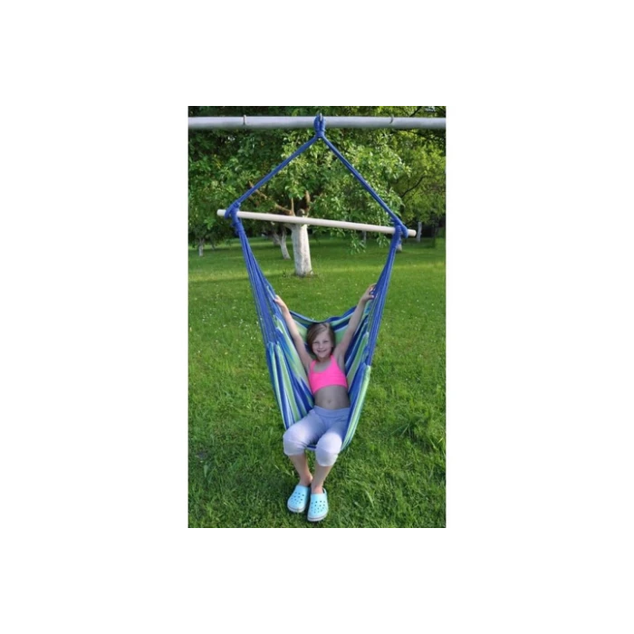 Гамак одномісний WORKER C2 Bench, 120 х 150 см - зелено-синій