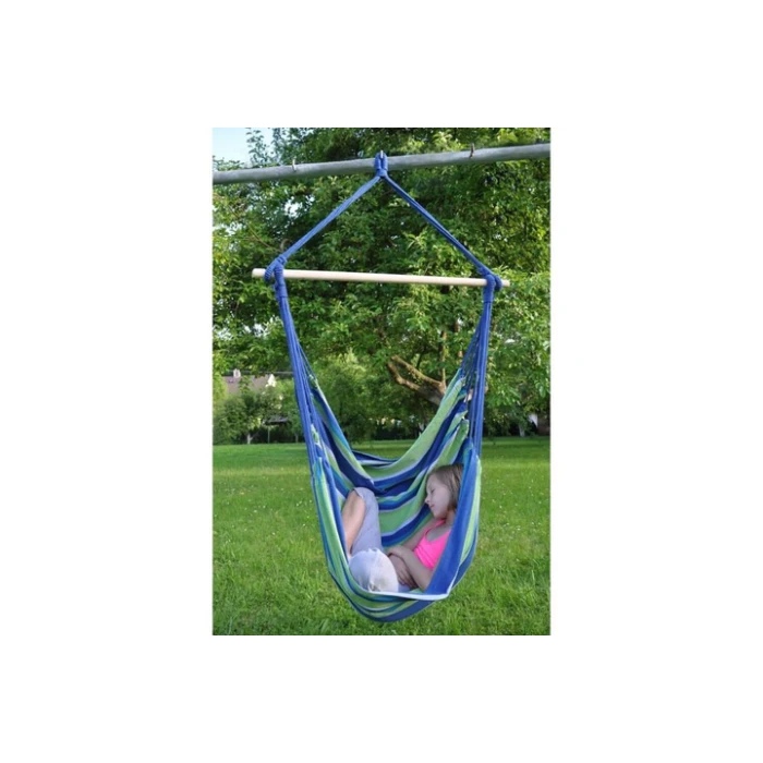 Гамак одномісний WORKER C2 Bench, 120 х 150 см - зелено-синій