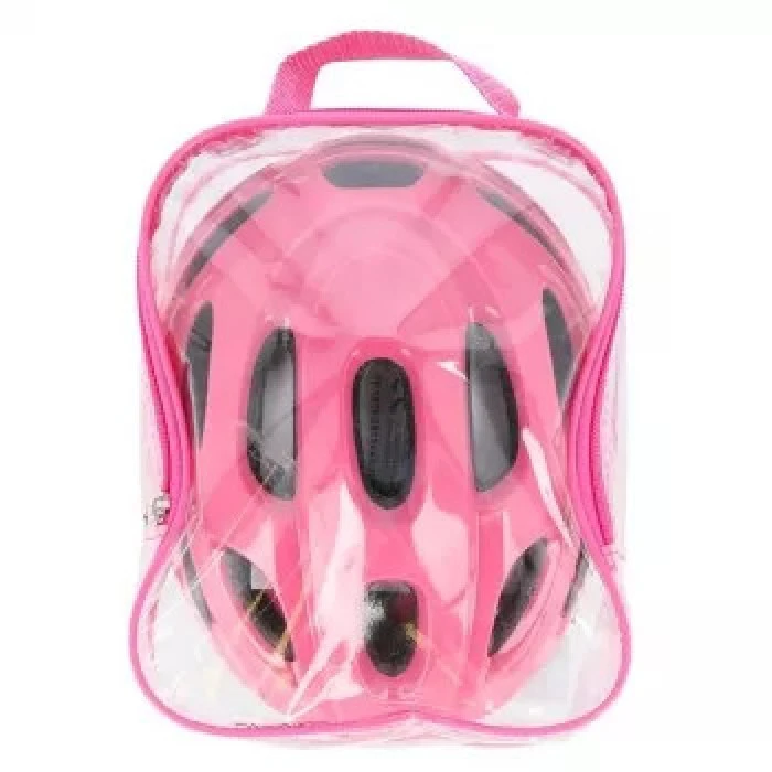 Набор защитный шлем и протекторы MTW01+H210 NILS EXTREME - розовый/размер S