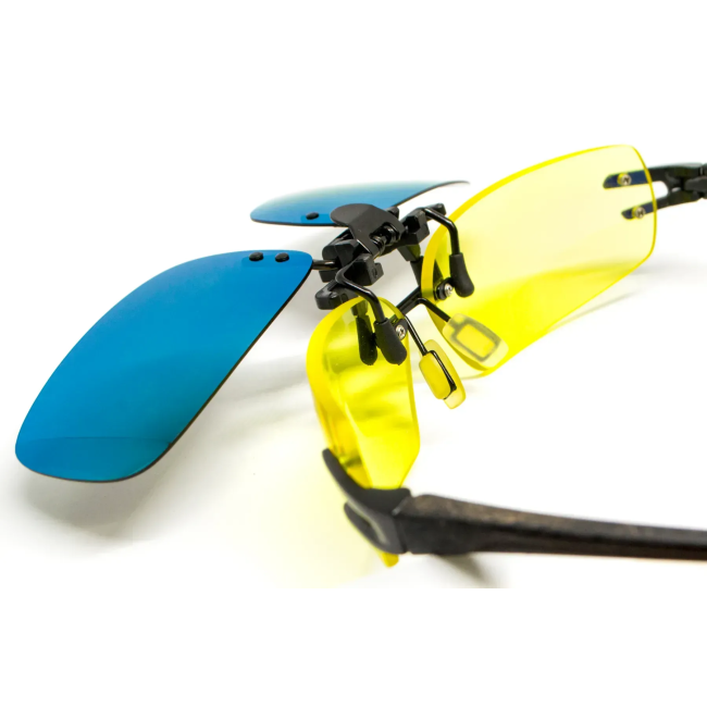 Поляризационная накладка на очки, зеленая