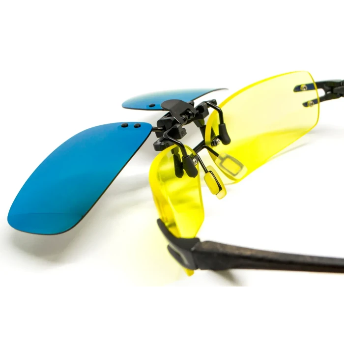 Полярізаційна накладка на окуляри, зелена