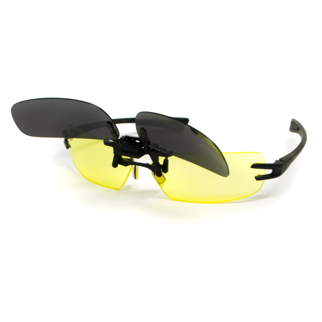 Поляризационная накладка на очки, зеленая