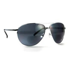 Очки защитные бифокальные Global Vision Aviator Bifocal (+2.0) серые