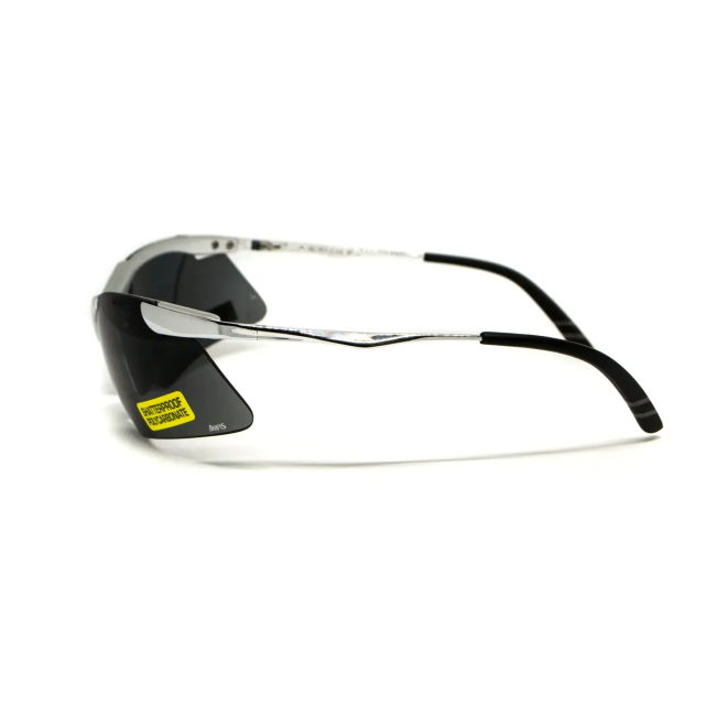 Окуляри захисні з металевими дужками Avis Lightning, сірі