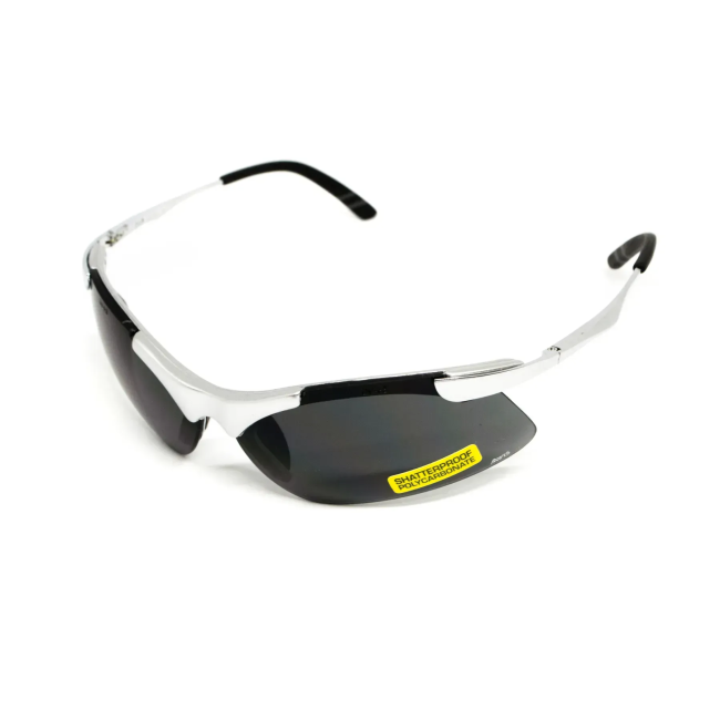 Окуляри захисні з металевими дужками Avis Lightning, сірі