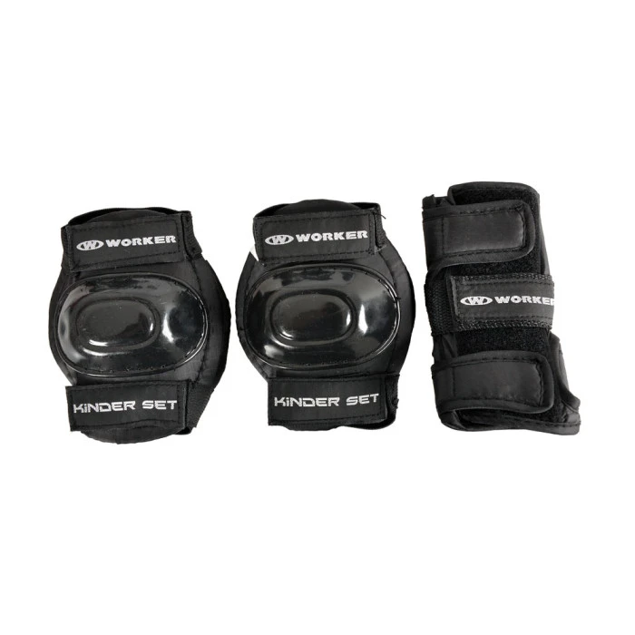 Набор из 6-ти протекторов WORKER Kinder - размер S/черные