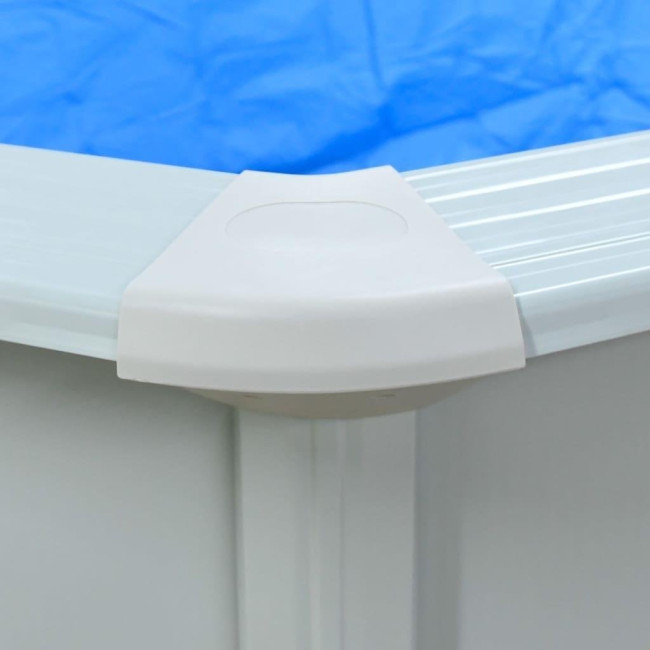 Бассейн каркасный vidaXL 460 x 120 см, белый + насос с песочным фильтром.