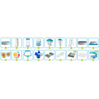 Басейн каркасний 17in1 INTEX 26716, 366 x 99 см + машина для створення бульбашок