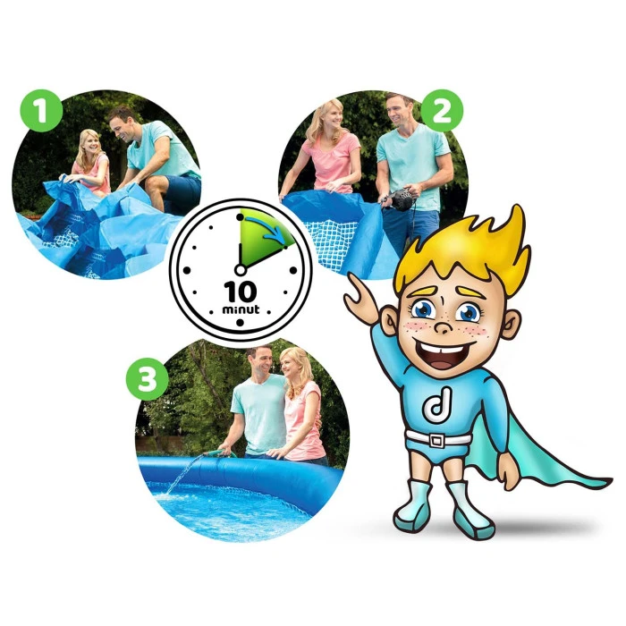 Бассейн надувной 2в1 INTEX 28130, 366 x 76 см