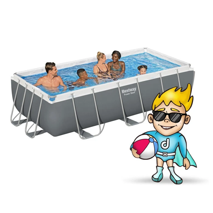 Бассейн каркасный прямоугольный 18в1 Bestway 56442, 404 x 201 x 100 см