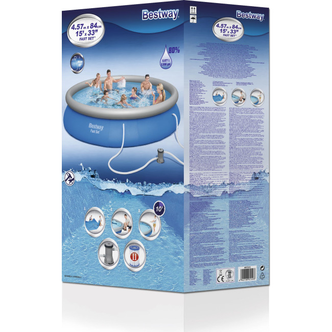 Бассейн надувной Bestway 57313, 457 см