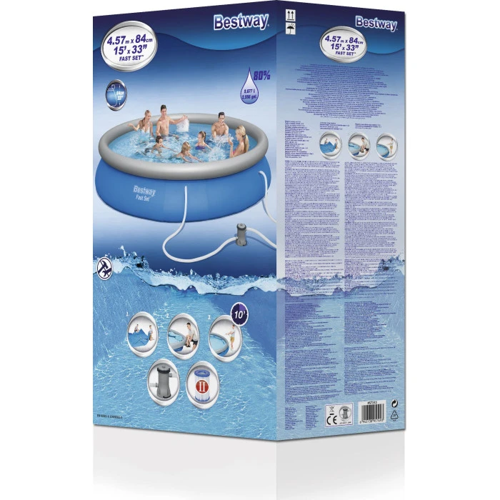 Басейн надувний Bestway 57313, 457 см