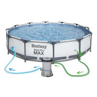 Басейн каркасний 18в1 Bestway 56420, 366 x 122 см + машина для створення бульбашок