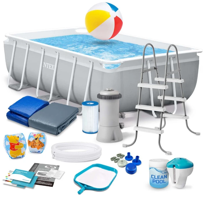 Басейн каркасний прямокутний 18в1 INTEX 26784, 300 x 175 x 80 см