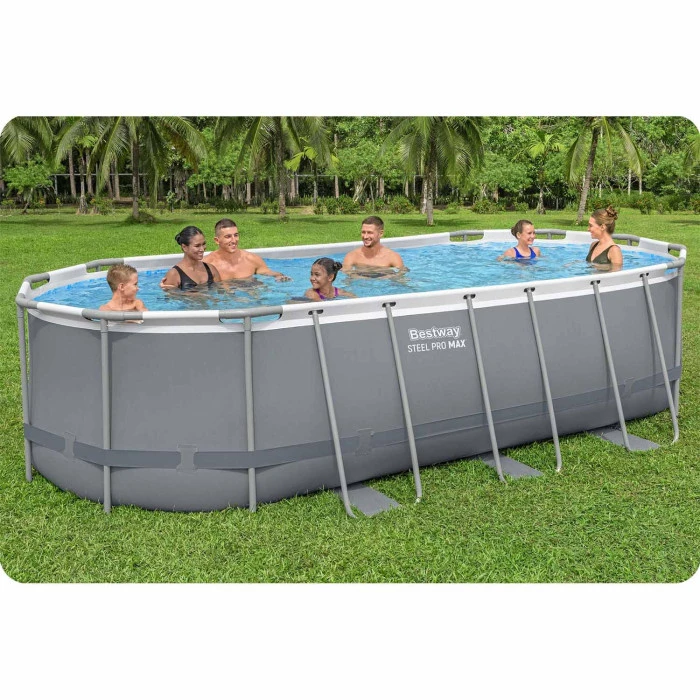 Басейн каркасний овальний 17в1 Bestway 56710, 549 x 274 x 122 см