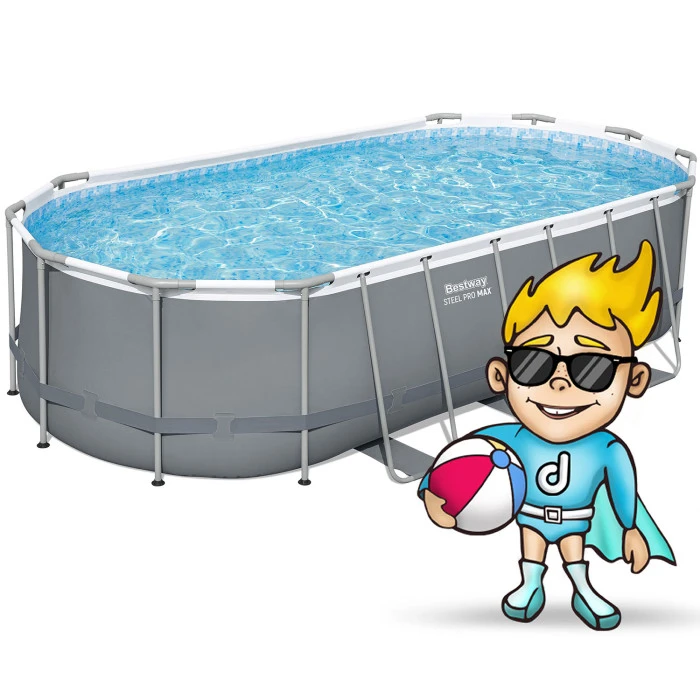 Басейн каркасний овальний 17в1 Bestway 56710, 549 x 274 x 122 см