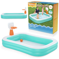 Бассейн надувной детский Dunk'N Splash Bestway 54445 251x168x102 см
