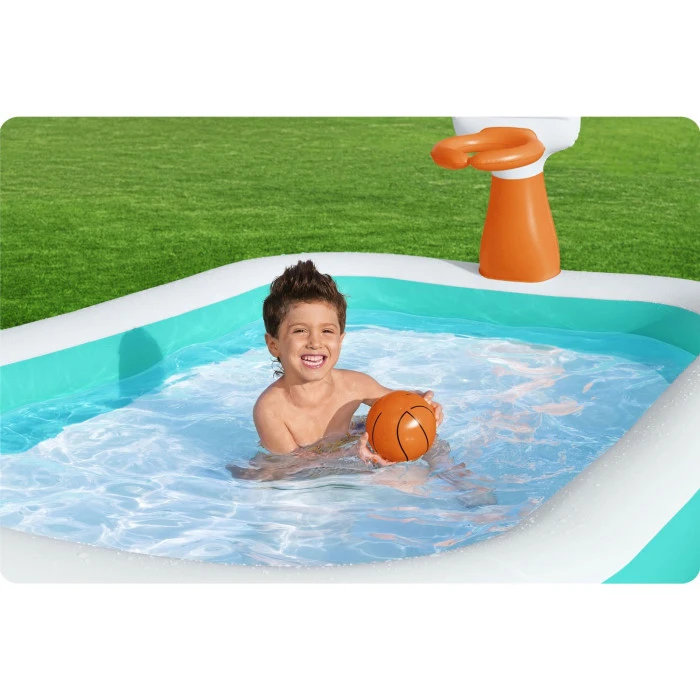 Басейн надувний дитячий Dunk'N Splash Bestway 54445 251x168x102 см