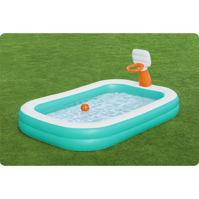 Басейн надувний дитячий Dunk'N Splash Bestway 54445 251x168x102 см