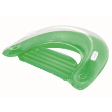 Надувное кресло с ручками и держателями для напитков Bestway 43118 зеленое, 152 x 99 см