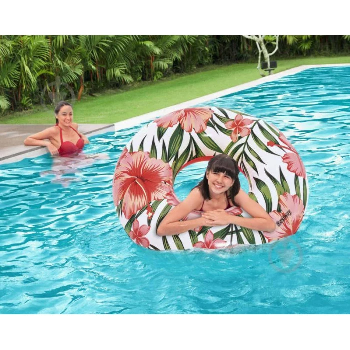 Круг надувной для плавания Bestway 36237 розовый, 119 см