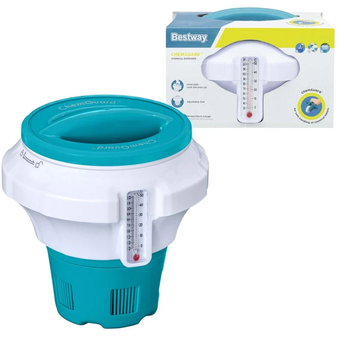 Поплавок-дозатор большой для бассейна с термометром Bestway 58701
