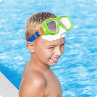 Маска для плавания Bestway зелено-синяя 22039