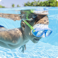 Маска для плавания Bestway 22011 голубая