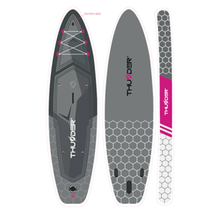 Надувная доска SUP (Сапборд) с LED подсветкой THUNDER MOSSA 320