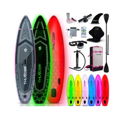 Надувная доска SUP (Сапборд) с LED подсветкой THUNDER MOSSA 320