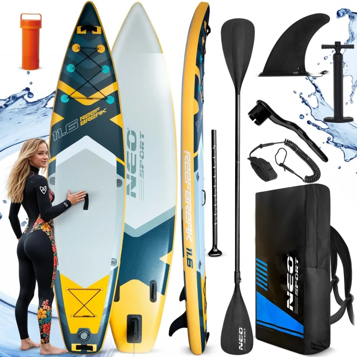 Надувная SUP доска (Сапборд) Neo-Sport 170106 Reefbreak 350 х 81 х 15 см