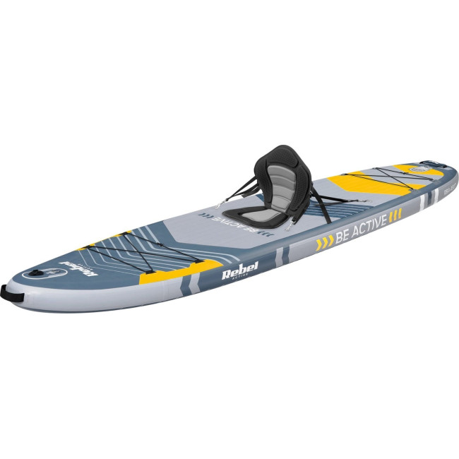 Надувна SUP дошка (Сапборд) REBEL ACTIVE RBA-4507 335 сіро-жовта