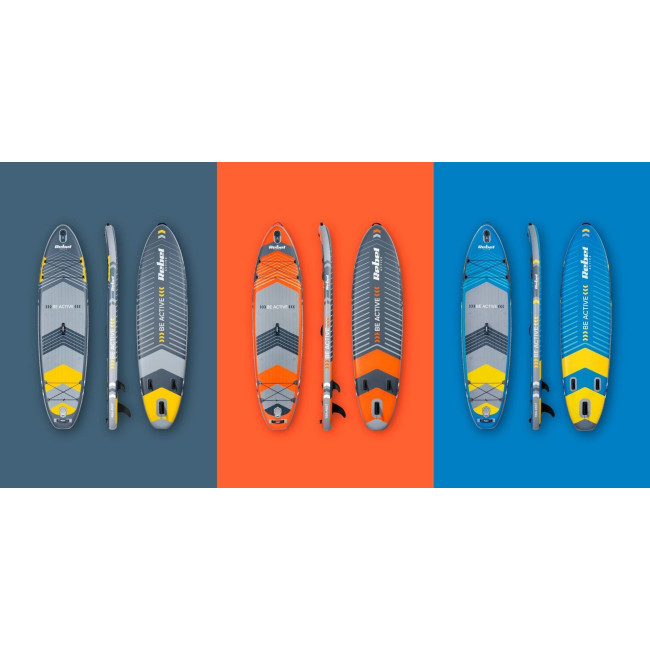 Надувна SUP дошка (Сапборд) REBEL ACTIVE RBA-4507 335 сіро-жовта