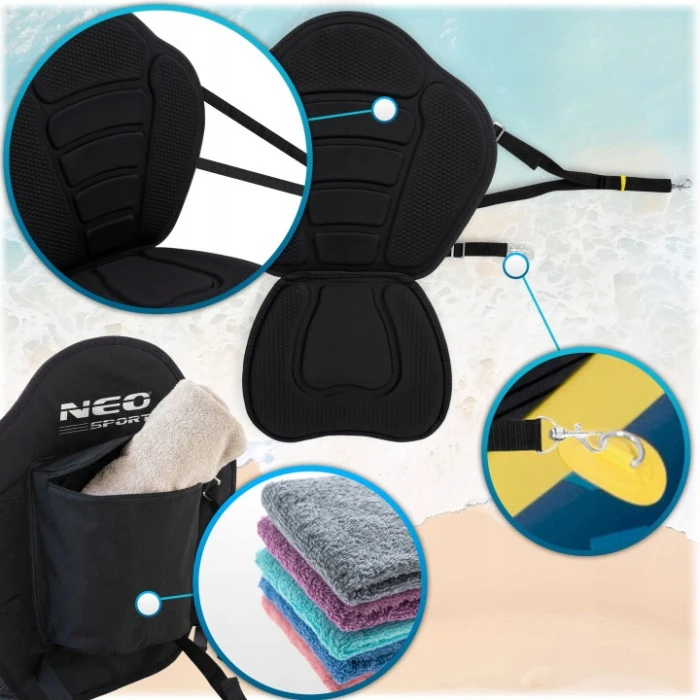Сидения для SUP доски (Сапборда) Neo-Sport 171100, черное