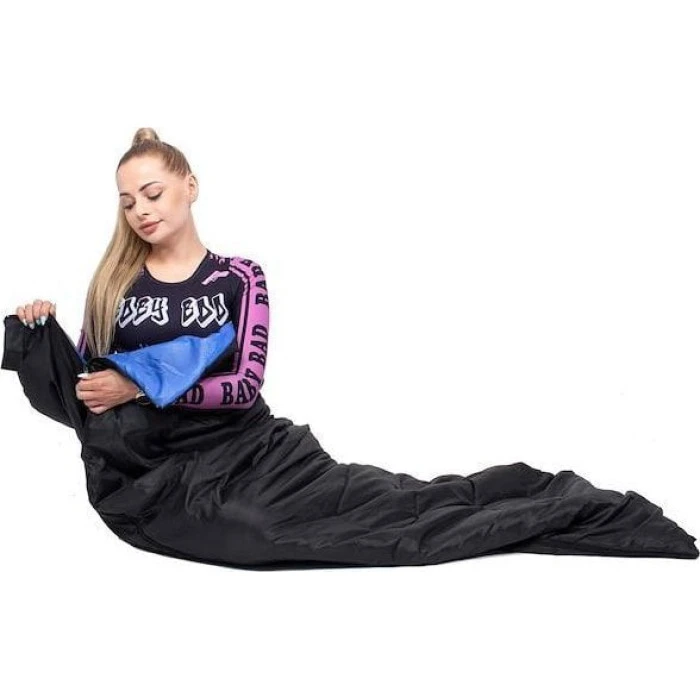 Спальний мішок Springos Hiking 190x73 см чорно-синій