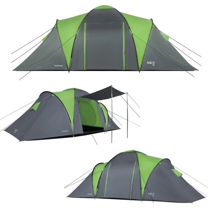 Кемпінговий намет NILS CAMP NC6031 HIGHLAND сіро-зелений