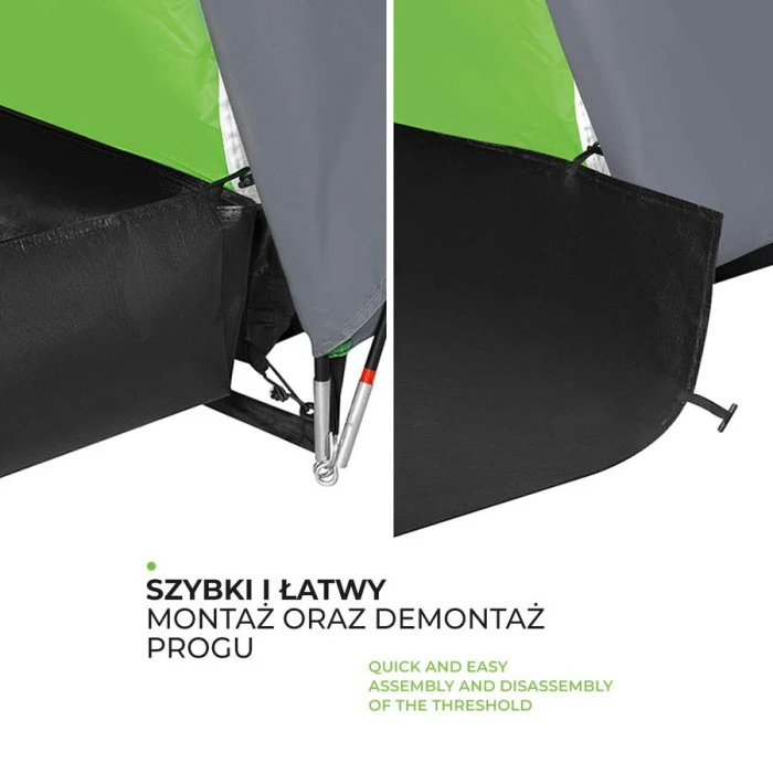 Кемпінговий намет NILS CAMP NC6031 HIGHLAND сіро-зелений