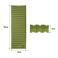 Коврик со встроенным насосом NILS CAMP NC4101 9 см зеленый